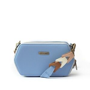 Authentic Parchita Blue Hexagon Crossbody Bag